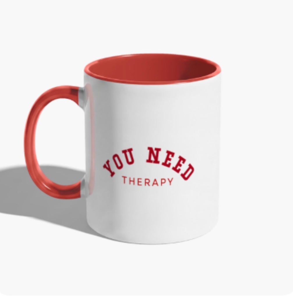 Red on White “What I Deserved” Lyric Mug