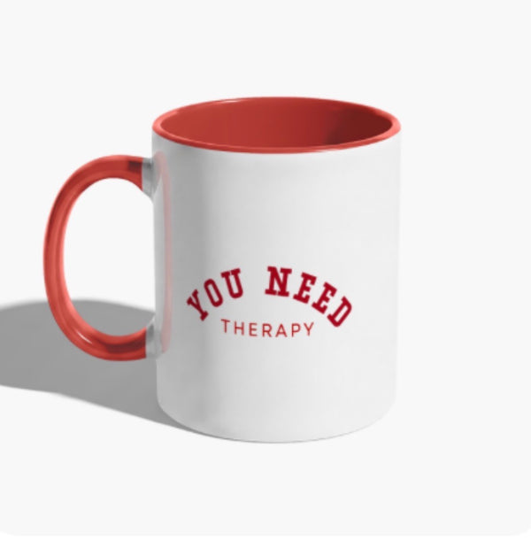 Red on White “What I Deserved” Lyric Mug