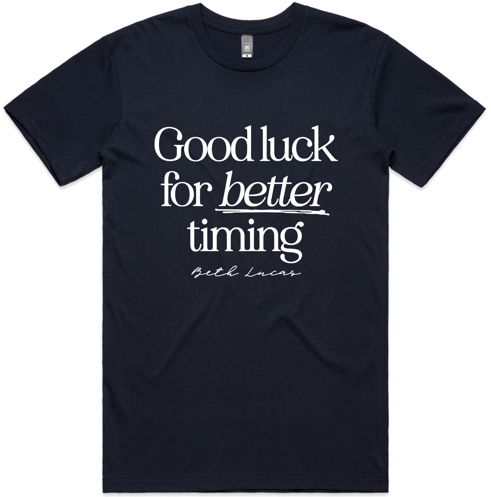 Navy 'Rearview Mirror' Lyric Tee