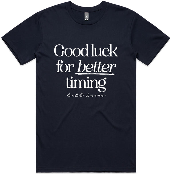 Navy 'Rearview Mirror' Lyric Tee