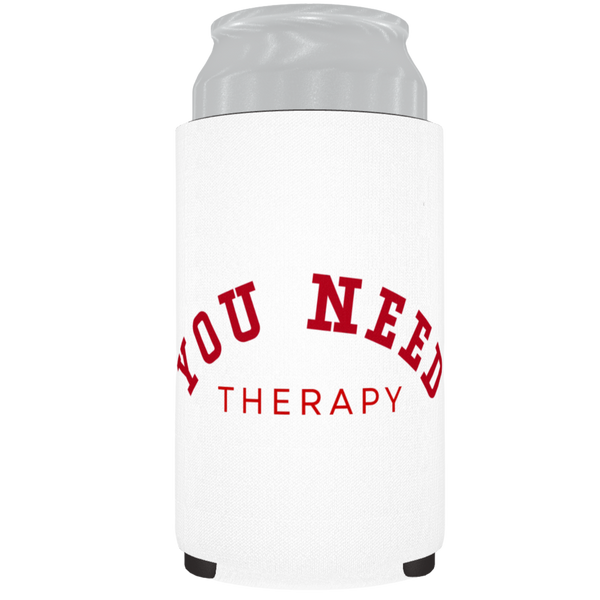 Red on White 'What I Deserved' Lyric Stubby Cooler